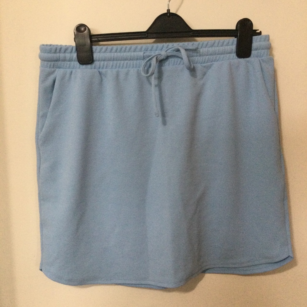 VERO MODO:  Light Blue Drawstring Skirt